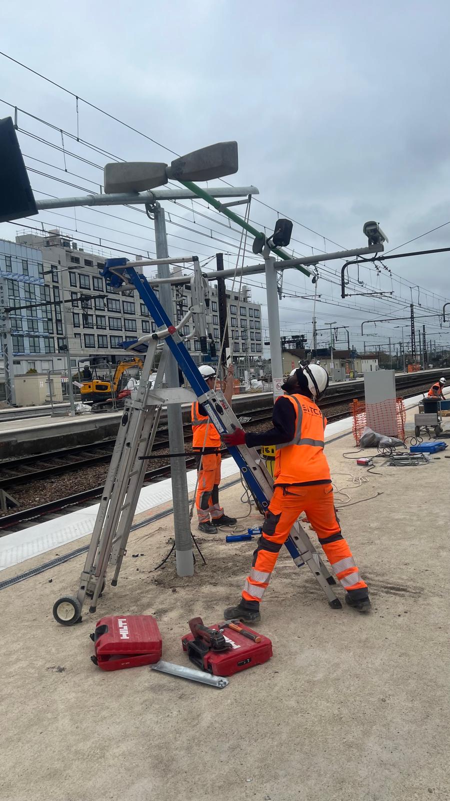 Modernisation &eacute;lectrique de la gare de Melun : travaux CFO et CFA r&eacute;alis&eacute;s par SITCF image 8