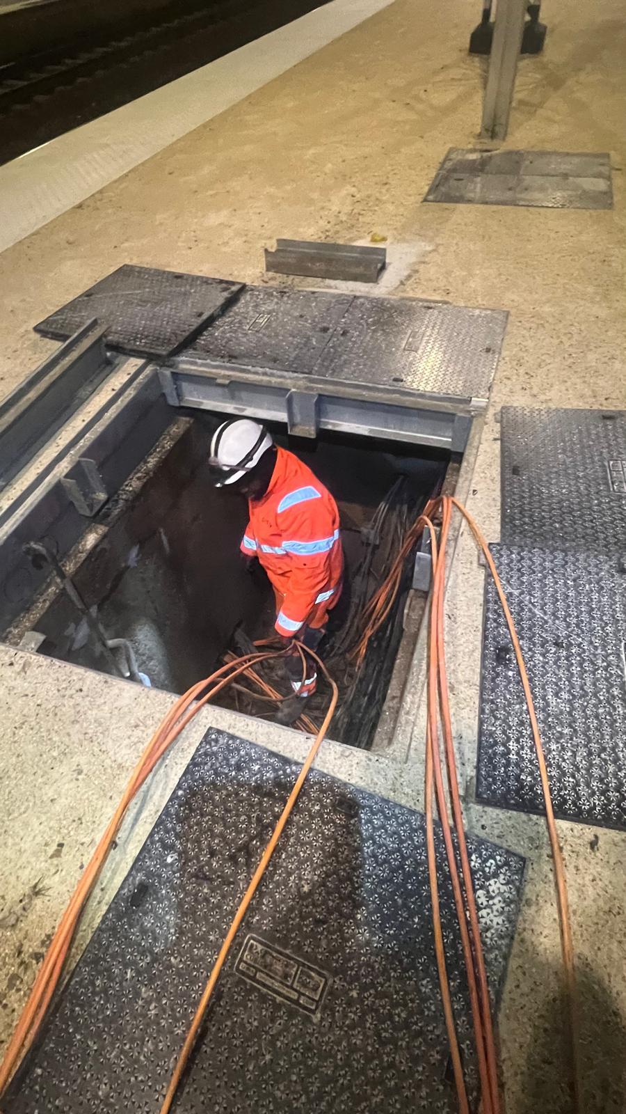 Modernisation &eacute;lectrique de la gare de Melun : travaux CFO et CFA r&eacute;alis&eacute;s par SITCF image 12