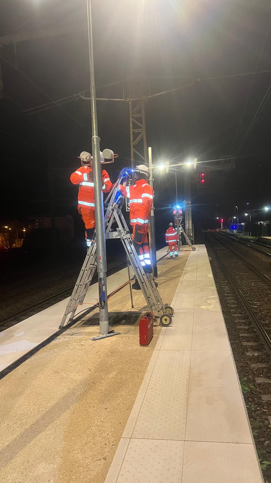Modernisation &eacute;lectrique de la gare de Melun : travaux CFO et CFA r&eacute;alis&eacute;s par SITCF image 13