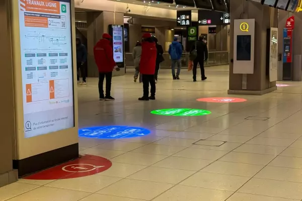 Eclairage et signaletique lumineuse gare image 4
