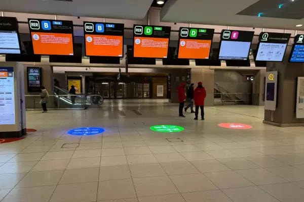 Eclairage et signaletique lumineuse gare image 6