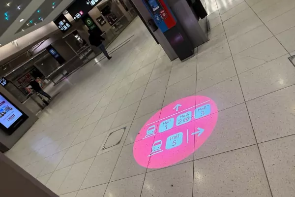 Eclairage et signaletique lumineuse gare image 8